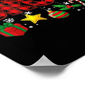 Poster Bruh Funny Christmas Red Plaid Teens Boys Kids Xma (Coin)