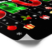 Poster Bruh Funny Plaid Santa Hat Christmas Boy Men Kid G (Coin)