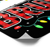 Poster Bruh Funny Santa Hat Lights Christmas (Coin)