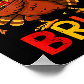 Poster Bruh Funny Thanksgiving Dabbing Turkey Gobble Shir (Coin)