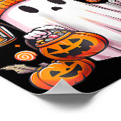 Poster Bruh Ghost Halloween mignon Ghost Tricot Ou Traite (Coin)