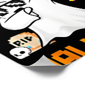 Poster Bruh Ghost Halloween mignon Ghost Tricot Ou Traite (Coin)