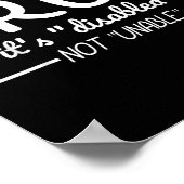 Poster Bruh Handicap Non Incapable Handicap Fierté Mois H (Coin)