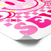 Poster Bruh I'm Seven 7 7th Birthday Girls Groovy 7 Years (Coin)