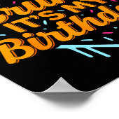 Poster Bruh It's My Birthday Funny Ice Cream Drip Basebal (Coin)