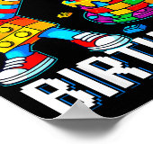 Poster Bruh Its My Birthday Master Builder Dabbing Blocks (Coin)