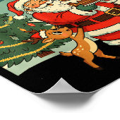 Poster Bruh It's My Birthday Retro Santa Claus Xmas Funny (Coin)