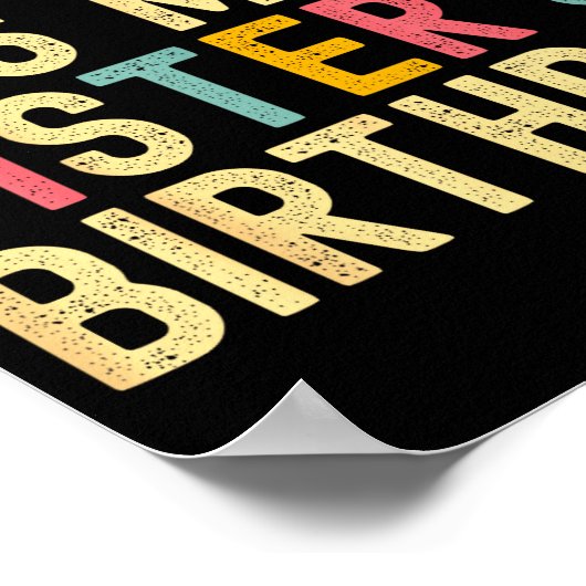 Poster Bruh It's My Sister's Birthday Funny Birthday Brot (Coin)