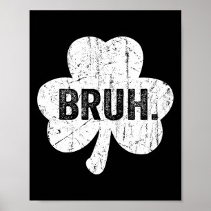 Poster Bruh Meme Drôle Dire Bro Salutation Ado Garçon St 