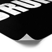 Poster Bruh Mème Drôle Dire Bro Salutation Ados garçons E (Coin)