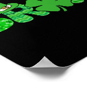 Poster Bruh mème drôle Jour de la Saint Patrick Shamrock (Coin)