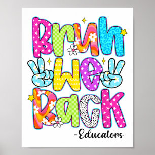 Poster Bruh Nous sommes de retour Éducateurs Léopard Reto