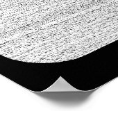 Poster Bruit blanc. Grain de neige noir et blanc. (Coin)