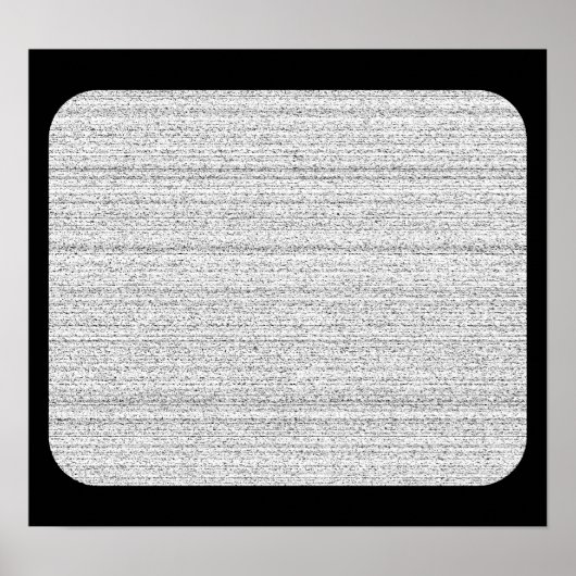 Poster Bruit blanc. Grain de neige noir et blanc. (Devant)