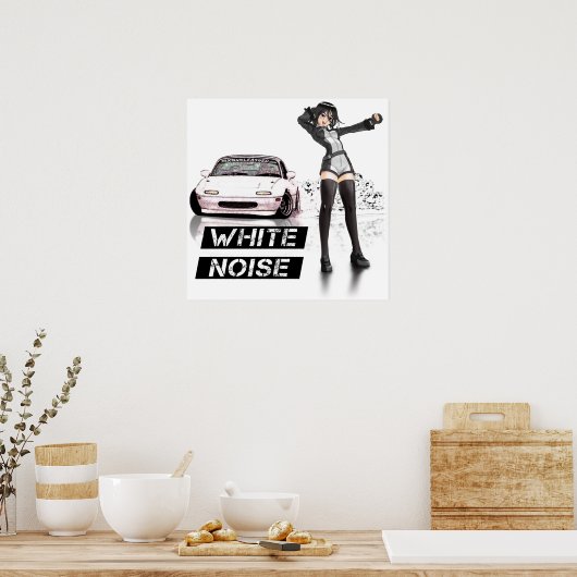 Poster Bruit blanc MX5 Miata (Cuisine)