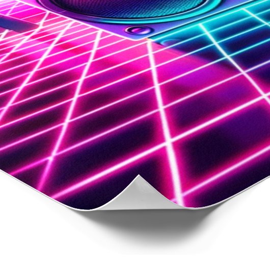 Poster Bruit néon (Coin)