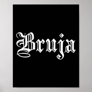 Poster Bruja Dia De Muertos Mexicaine Halloween Witch Lat