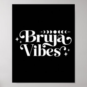 Poster Bruja Vibes sorcières Spirituelle Bruja Vibes Lati