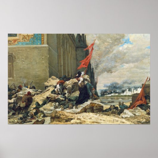 Poster Brûlage des Tuileries, 1871 (Devant)