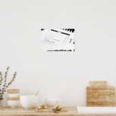 Poster Brûle. (Cuisine)