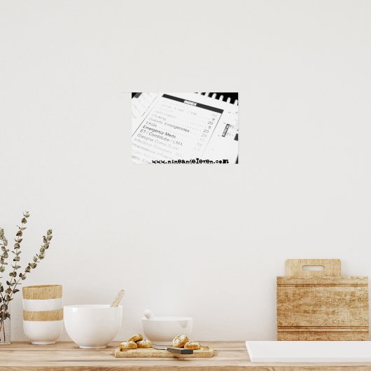 Poster Brûle. (Cuisine)