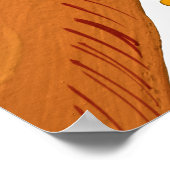 Poster Brûlé chat orange et branches Meilleure maman chat (Coin)