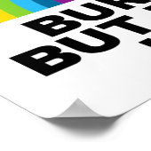 Poster Brûlé, mais accroché là-bas (Coin)