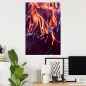 Poster Brûler (Bureau à domicile)
