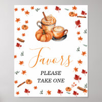 Brûler Citrouille Spice Baby shower Faveurs