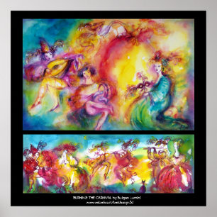 Poster BRÛLER LE CARNAVAL / Danse mascarade vénitienne