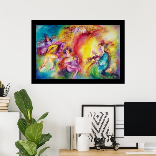 Poster BRÛLER LE CARNAVAL / Danse mascarade vénitienne (Bureau à domicile)