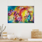 Poster BRÛLER LE CARNAVAL / Danse mascarade vénitienne (Cuisine)