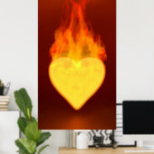 Poster Brûler le coeur (Bureau à domicile)