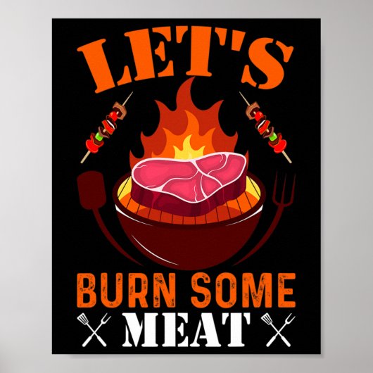 Poster Brûlons de la viande (Devant)