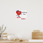 Poster brûlure de coeur pleine (Cuisine)