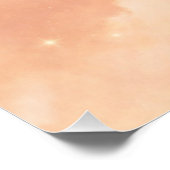 Poster Brume de pêche et crème nuageuse art IA  (Coin)