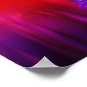 Poster Brume de tulipe pourpre (Coin)