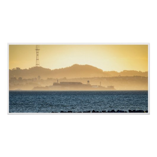 Poster Brume Dorée sur Alcatraz (Devant)