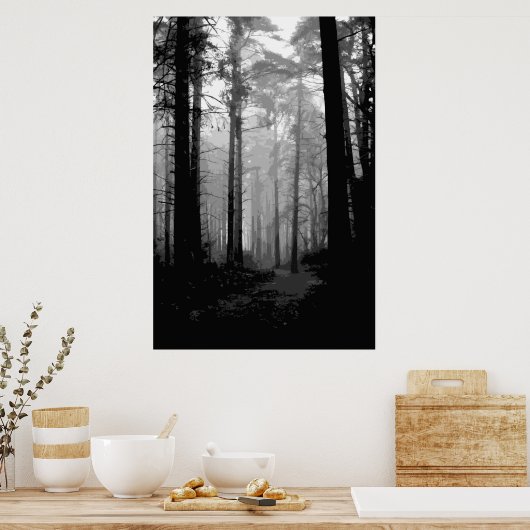 Poster Brume forestier 10 (Cuisine)