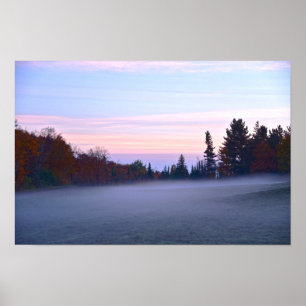 Poster Brume matinale du Vermont