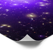 Poster Brume pourpre dans l'espace NASA (Coin)