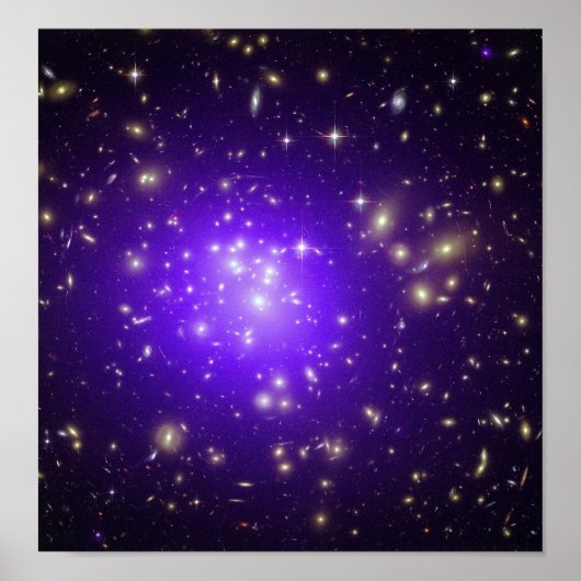 Poster Brume pourpre dans l'espace NASA (Devant)