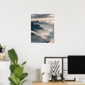 Poster Brumeuse aube dans les Alpes suisses  (Bureau à domicile)
