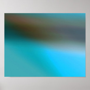 Poster Brun bleu de turquoise et résumé #2 moderne gris