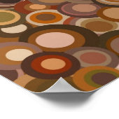 Poster brun funky-rétro (Coin)