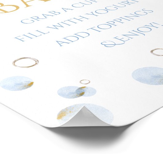 Poster Brunch Bubbly et Baby shower Parfait Bar (Coin)