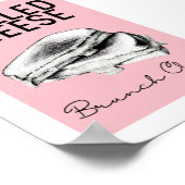 Poster Brunch Club au fromage grillé | OEuvre murale tend (Coin)