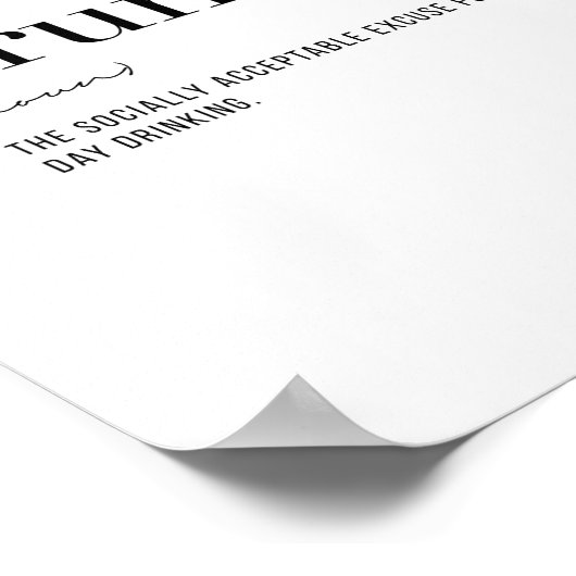 Poster Brunch de définition (Coin)