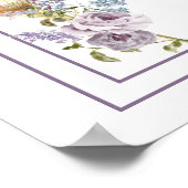 Poster Brunch et Bubbly Lavender et Fête des mariées Lila (Coin)