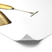 Poster Brunch et Champagne pour l'enterrement de vie de j (Coin)